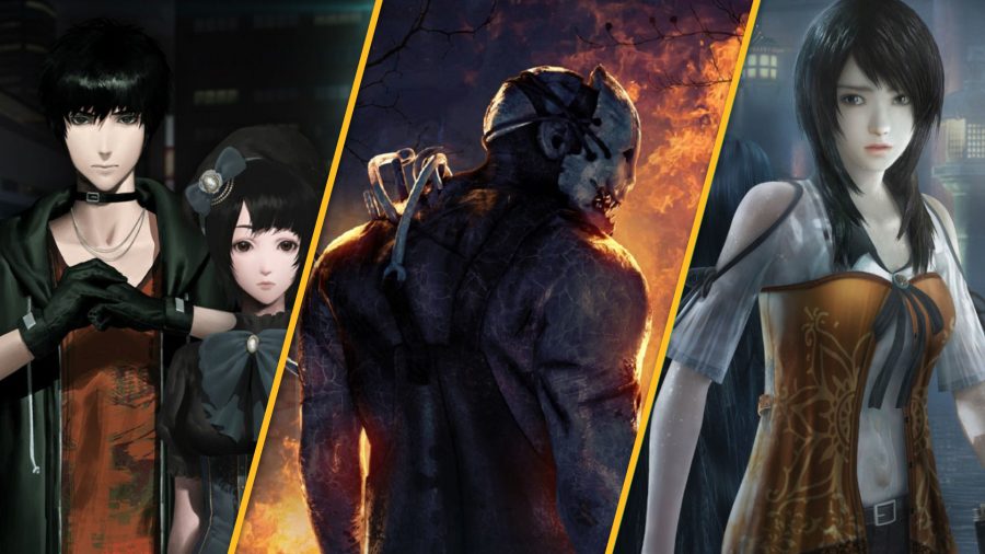 Best Switch horror games; Spirit Hunter, Dead by Daylight, and Fatal Frame