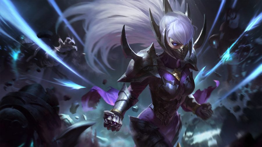 League of Legends Wild Rift's Irelia in her nightblade outfit