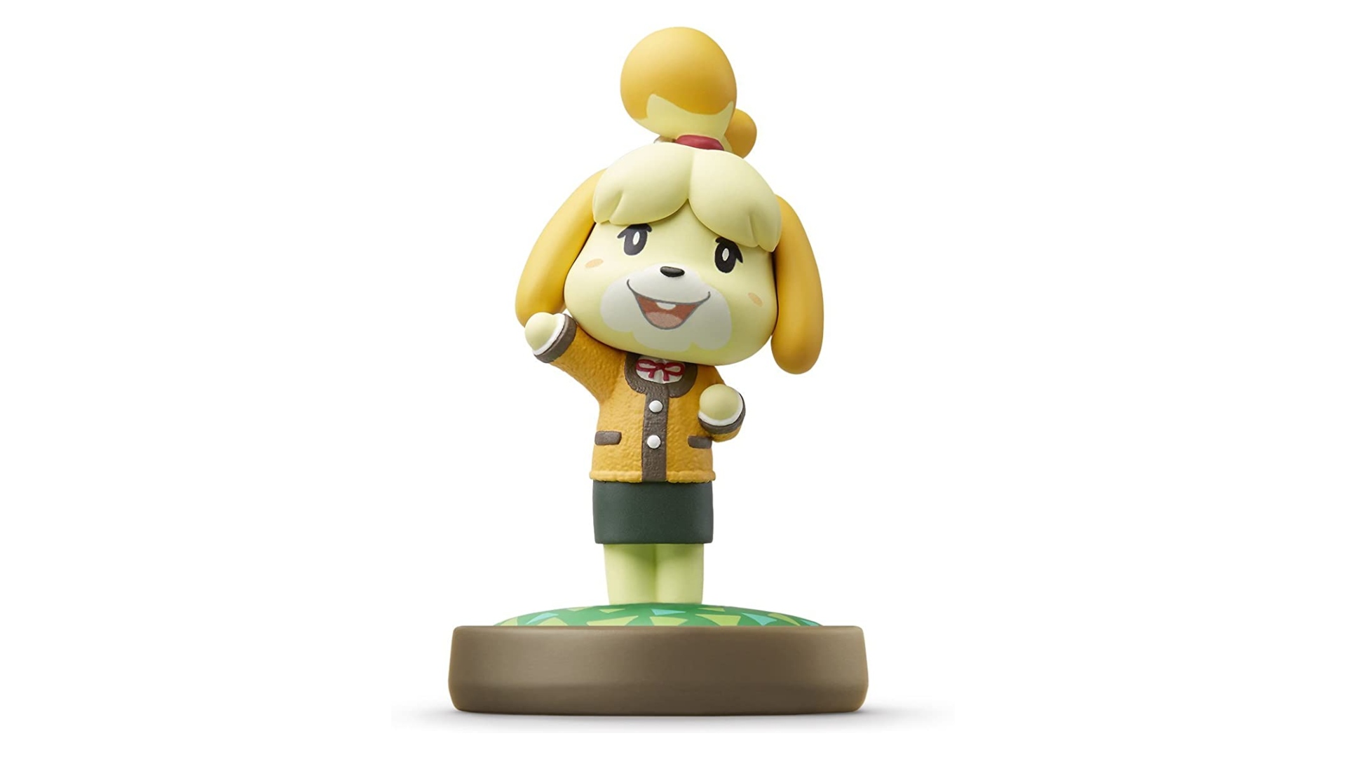 Animal Crossing amiibo, Isabelle (Winter) figure.