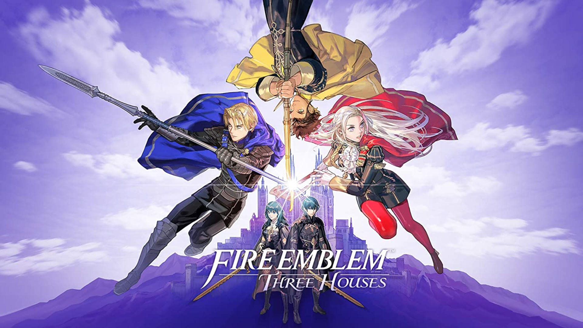 The three house leaders from Fire Emblem: Three Houses