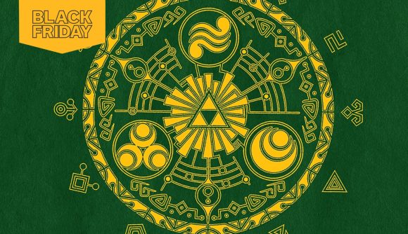 The Hyrule Historia with a Black Friday banner