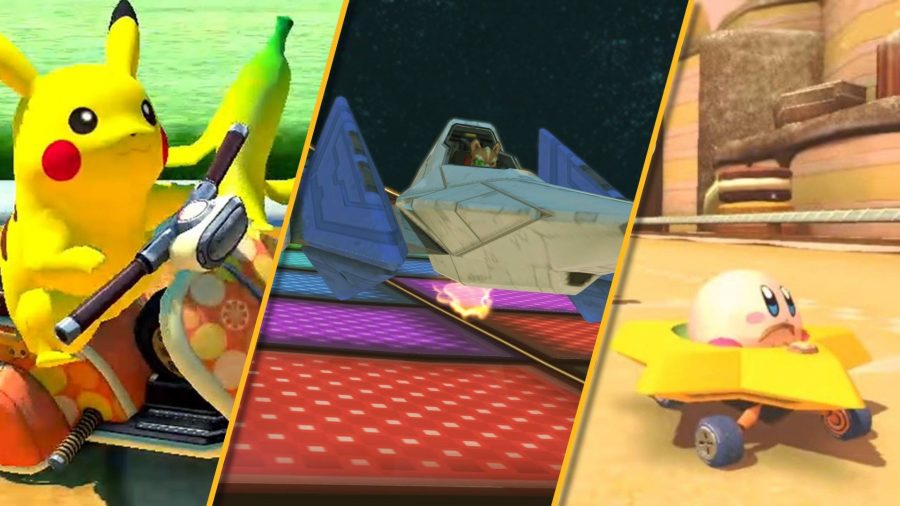 Different mods show various Nintendo characters in Mario Kart 8 Deluxe