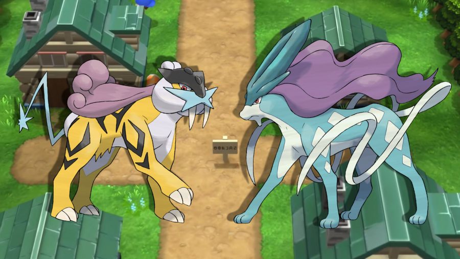 Pokémon Brilliant Diamond legendary exclusives; Raikou and Suicune