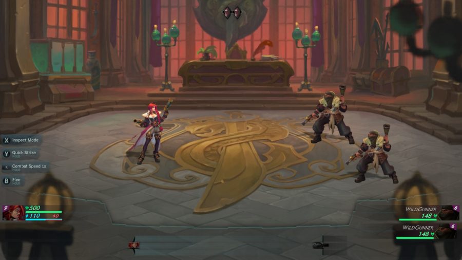Miss Fortune fighting two enemies