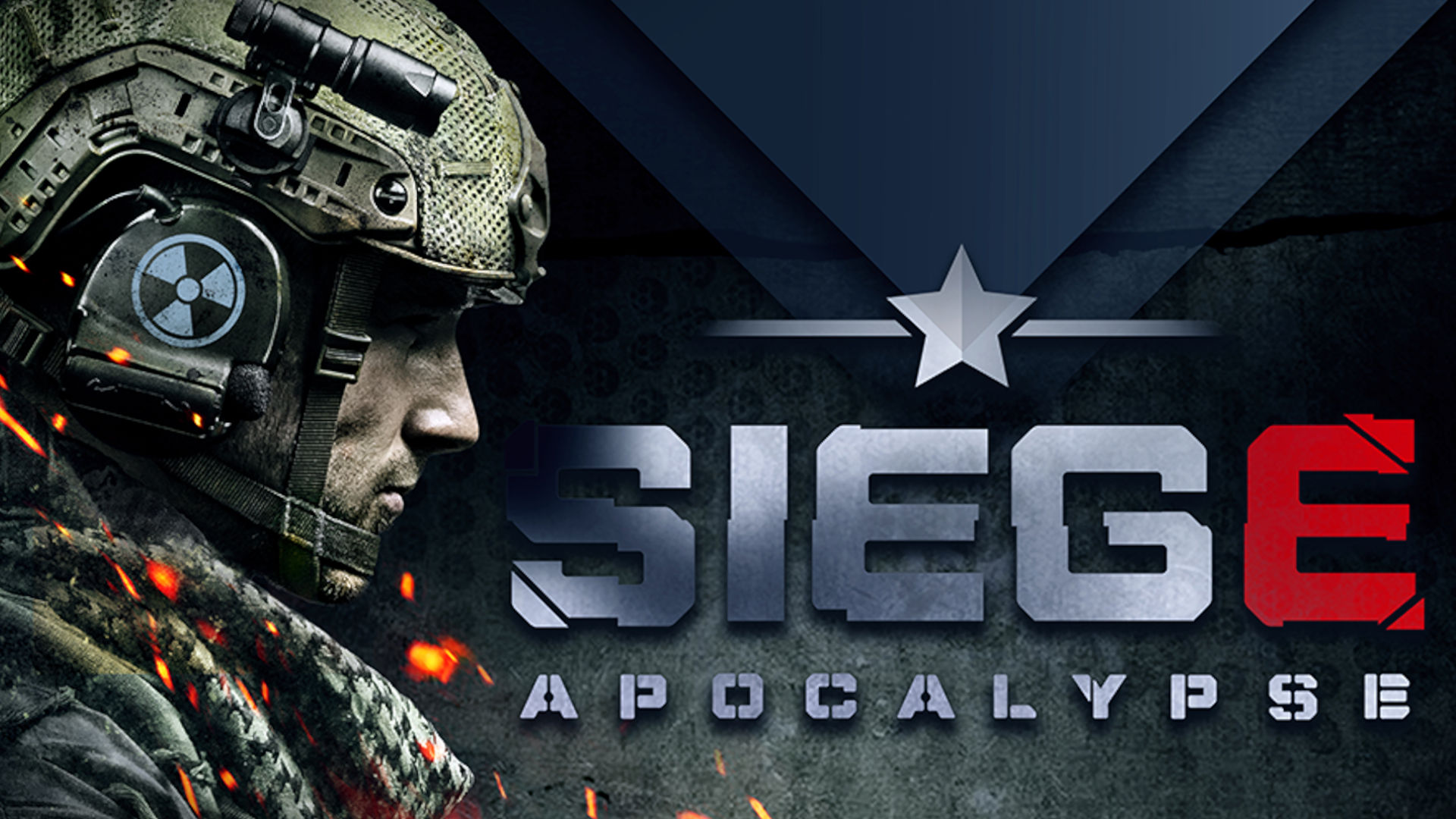 Siege Apocalypse promotional art showing the game title and a soldier