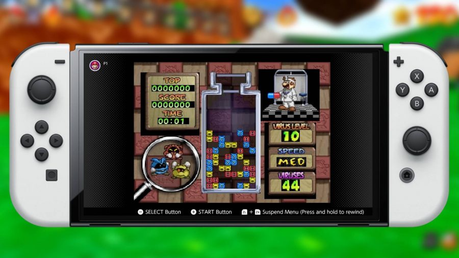 Dr Mario is being played on Nintendo Switch Online