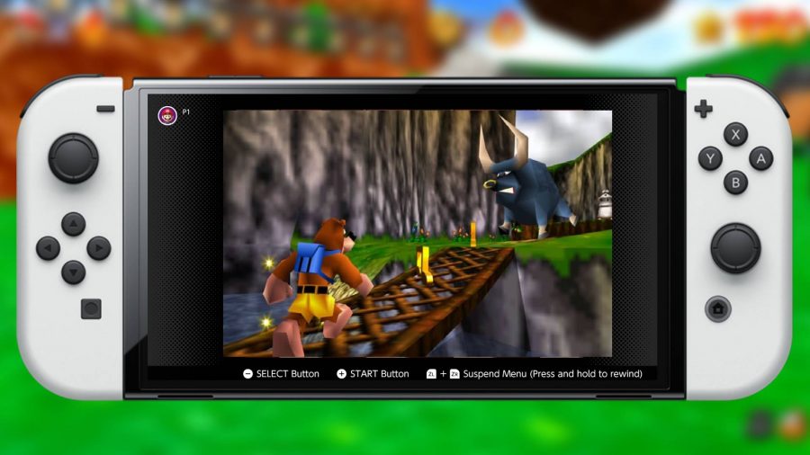 Banjo Kazooie is being played on Nintendo Switch Online