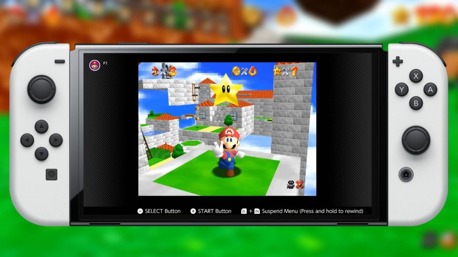 Super Mario 64 is being played on Nintendo Switch Online