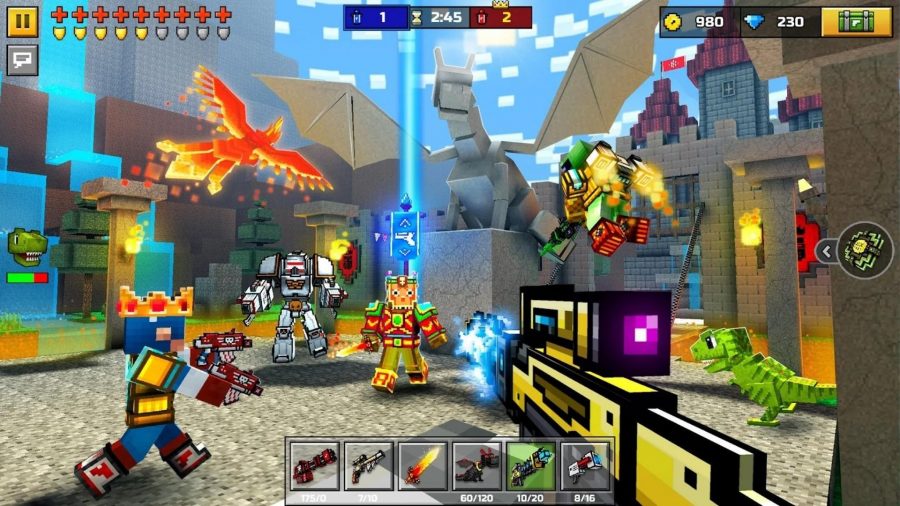 A firefight that could be improved with Pixel Gun 3D codes.