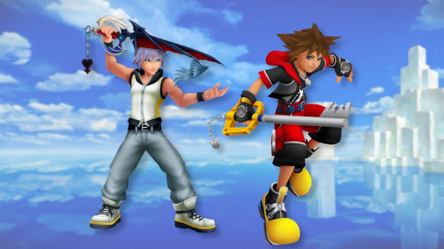 Sora and Riku with keyblades in Dream Drop Distance