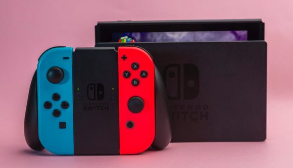 Nintendo Switch sales hit 100 million units sold, image of a Switch