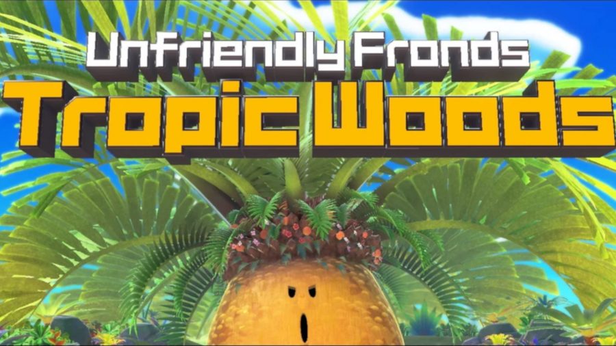 Screenshot of Tropic Woods boss battle