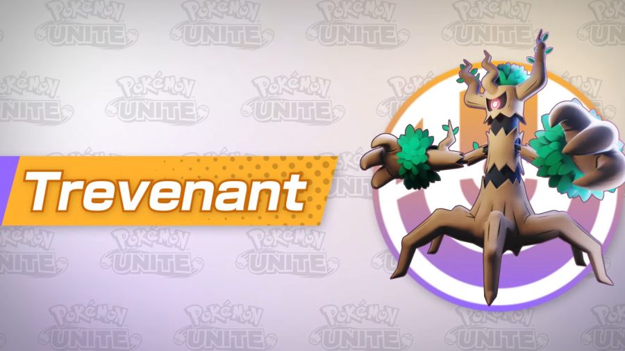 Promo art for Pokémon Unite's Trevenant 