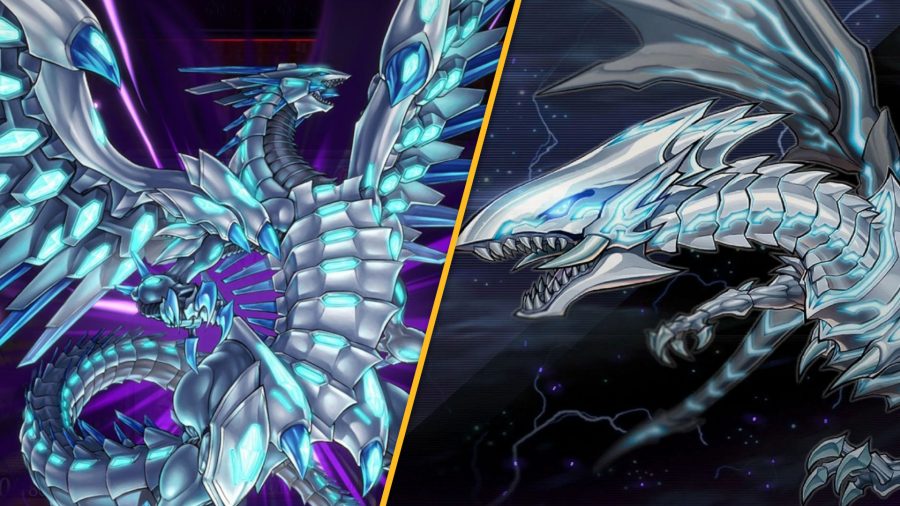Custom header using two different Blue Eyes monsters