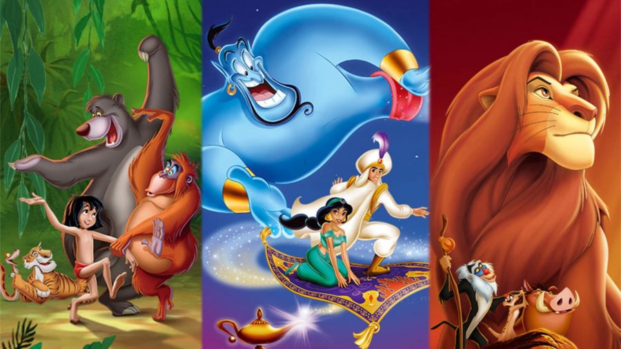 The Jungle Book, Aladdin, and The Lion King