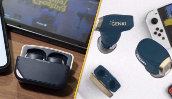 two pictures show the gaming earphones the Genki waveform