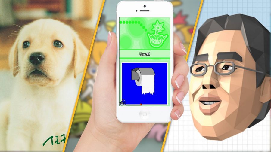 Nintendo franchises Nintendogs, WarioWare, and Brain Training, are all visible