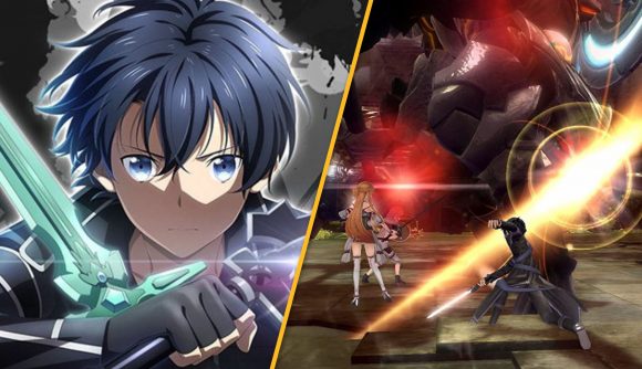 Kirito and some action from SAO Hollow Realization