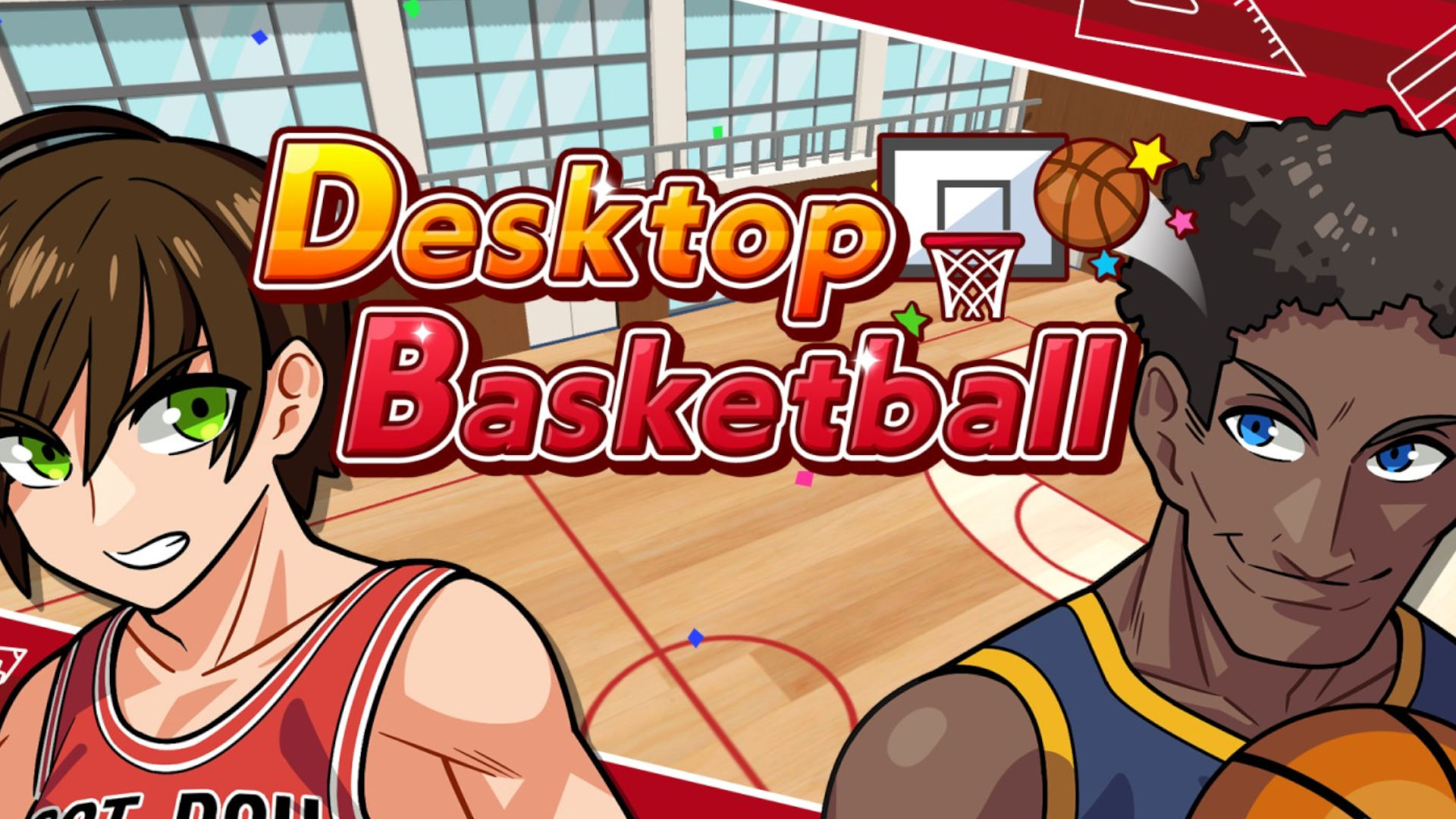 Key art for Desktop Baseball, the tiniest of all basketball games