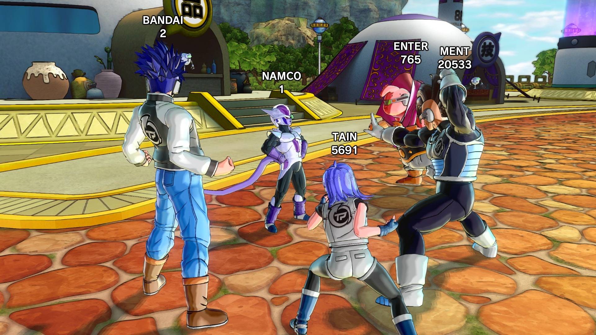 Best Dragon Ball games: several characters dressed in z warrior outfits 