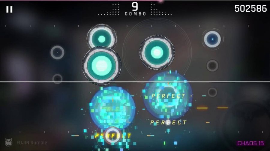 Best music games: a screenshot shows a mobile rhythm game