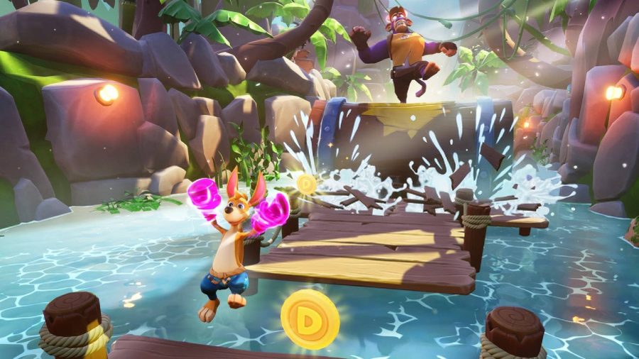 best upcoming switch games: a joyful looking kangaroo jumps across platforms 