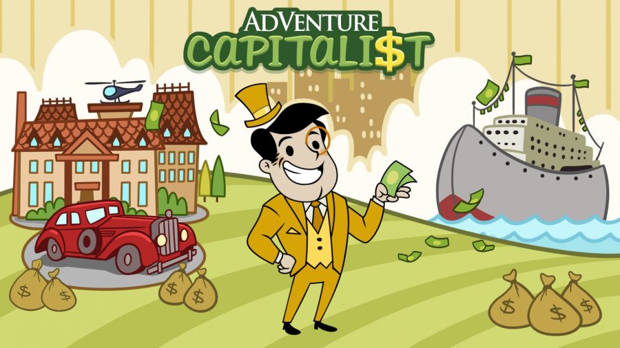 Cover art for AdVenture Capitalist, one of the better casual tycoon games on mobile