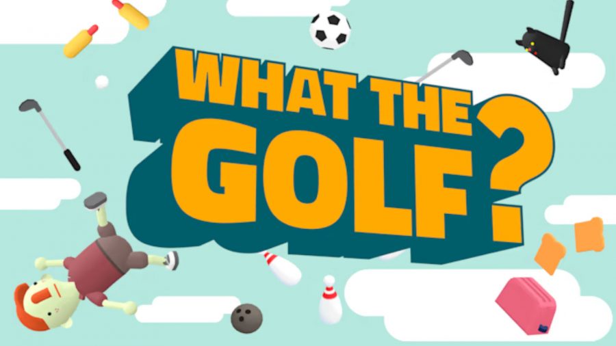 Key art for our sports game pick on the casual games list, WHAT THE GOLF?