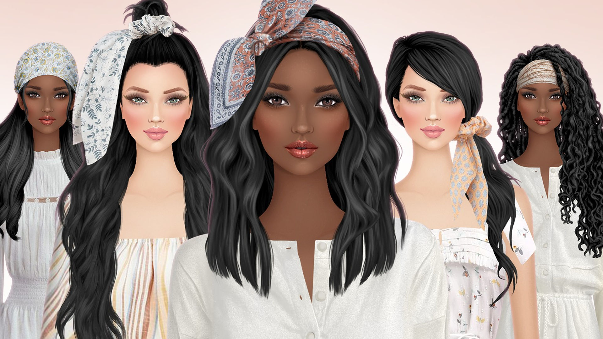 Three different dress up outfits from Alice Closet