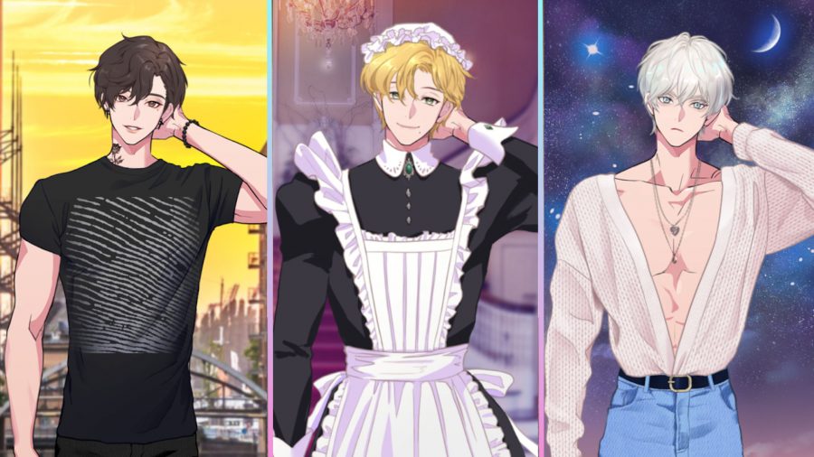 Three anime dress up boyfriends
