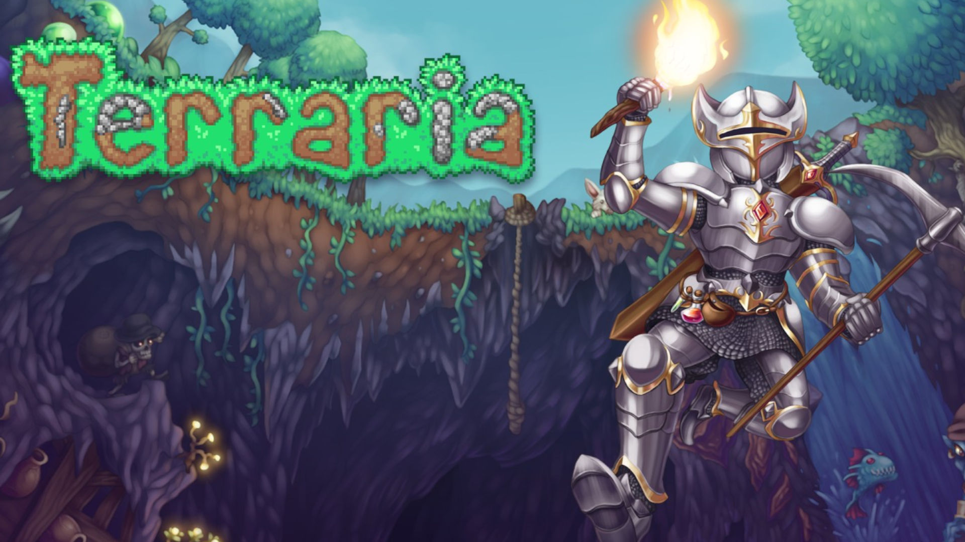 Exploration games Terraria cover art