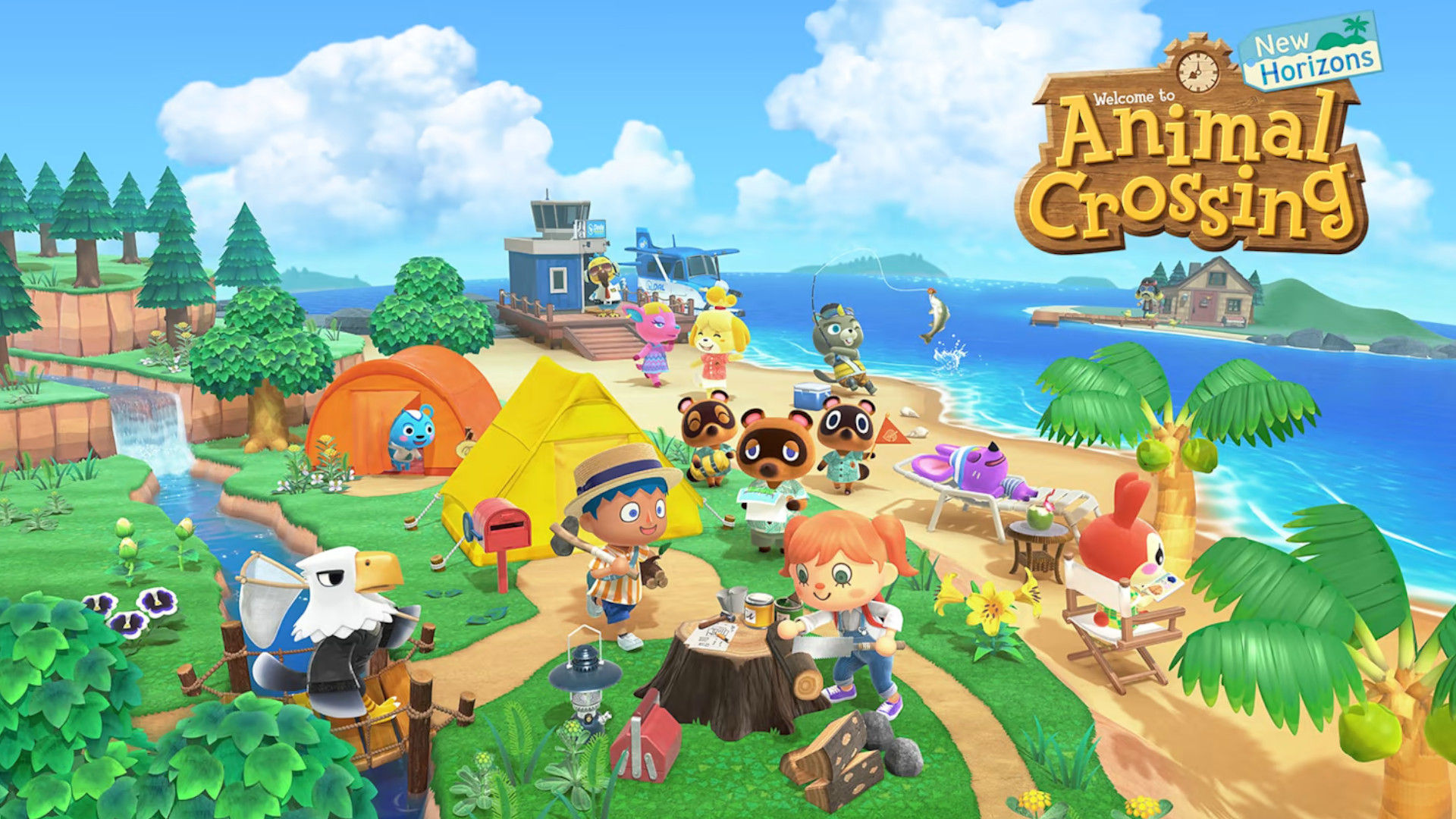 Animal Crossing cover art, one of the more relaxing fishing games