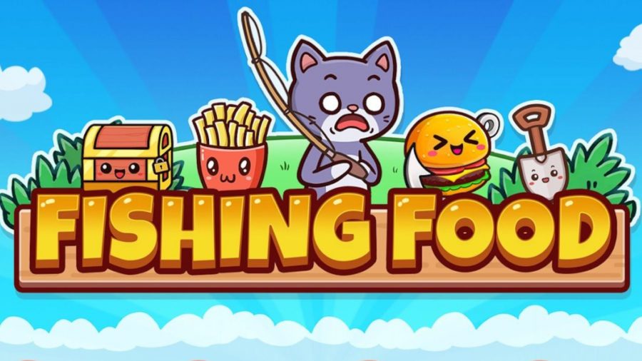 Fishing game Fishing Food title screen