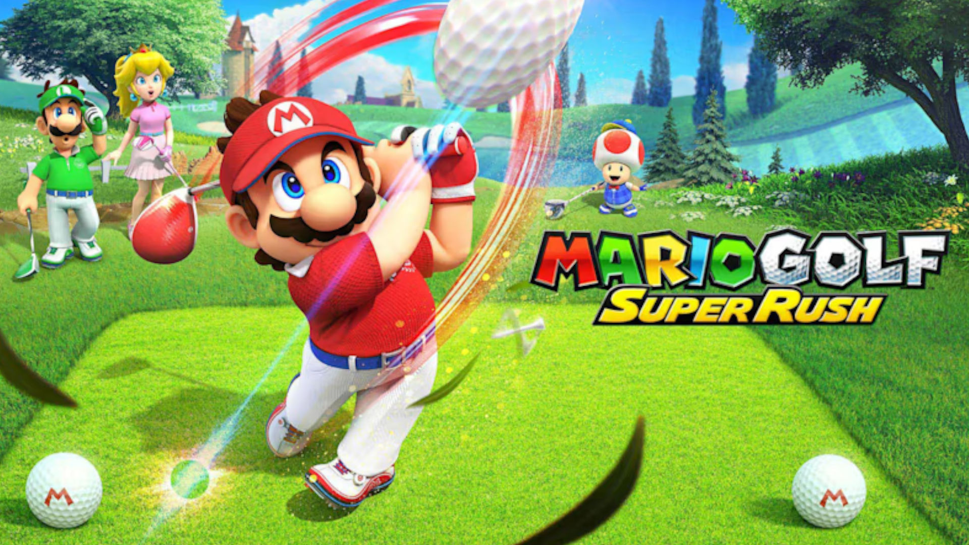 golf games super star Mario on the cover of his game 