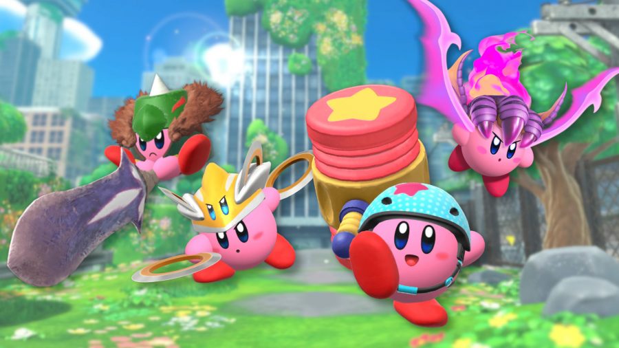 Kirby and The Forgotten Land blueprint evolutions