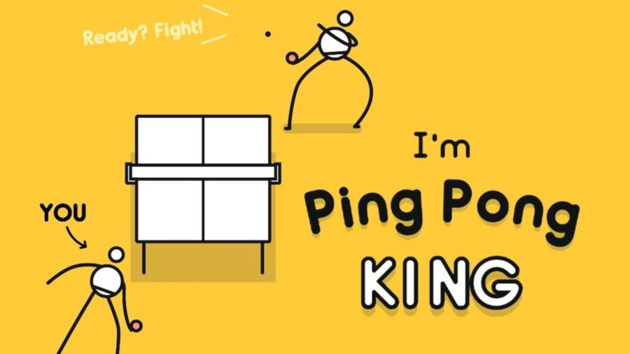 Key art for I'm Ping Pong King, one of the casual ping pong games on mobile