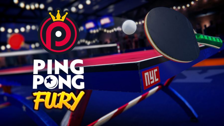 Key art for Ping Pong Fury, one of the better ping pong games for online pvp