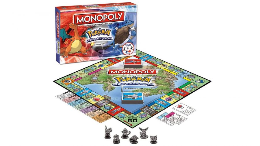 Pokemon toys: Pokemon monopoly is shown