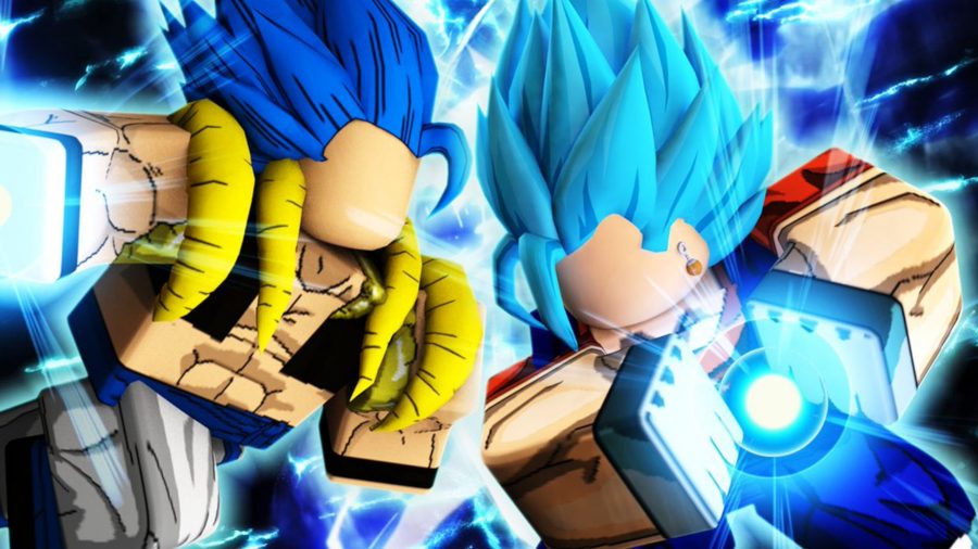 dragonball characters from a roblox anime game
