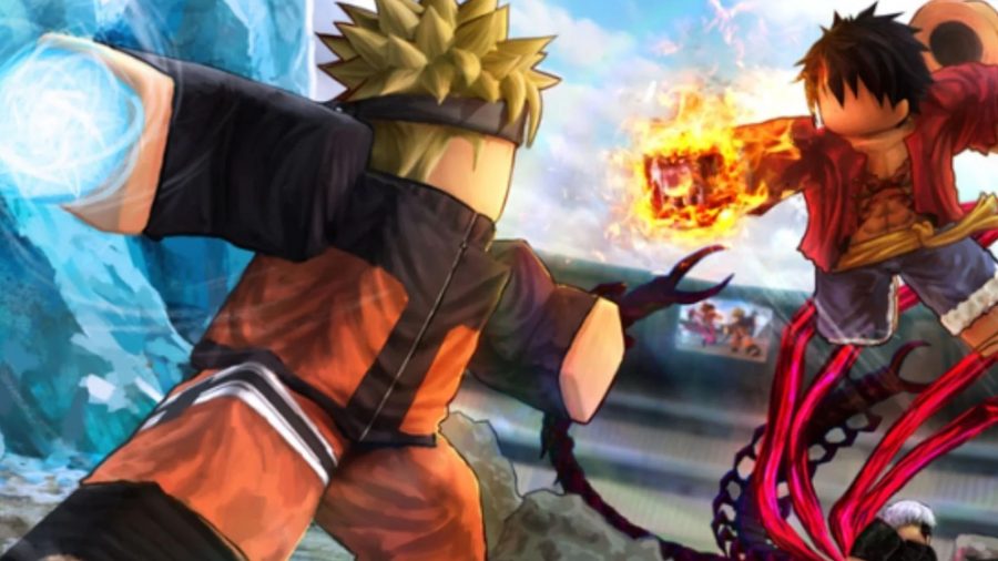 roblox anime game with one piece against naruto 
