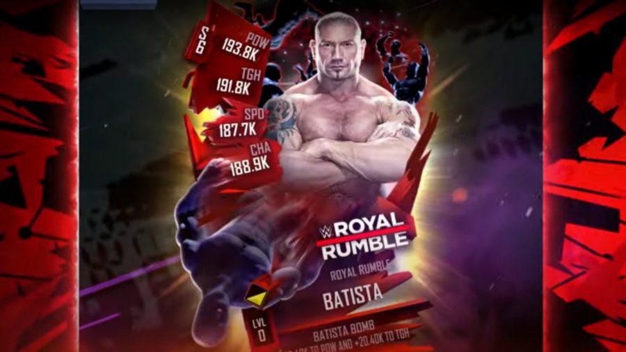 Batista in WWE SuperCard