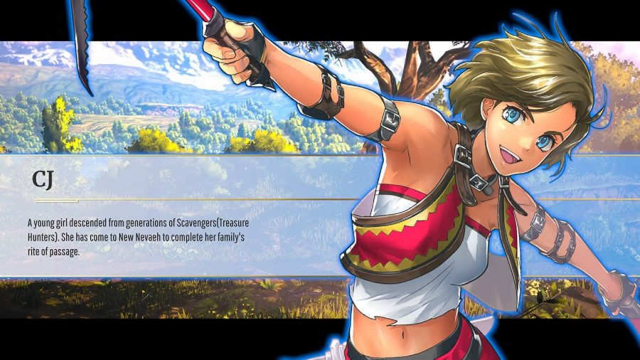 Eiyuden Chronicle: Rising review: details are given for a character called CJ