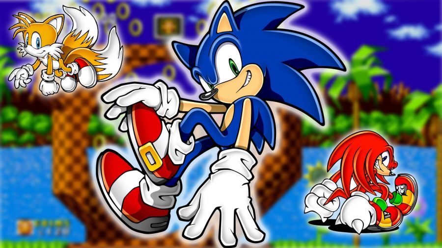 Sonic characters: Sonic the Hedgehog is visible