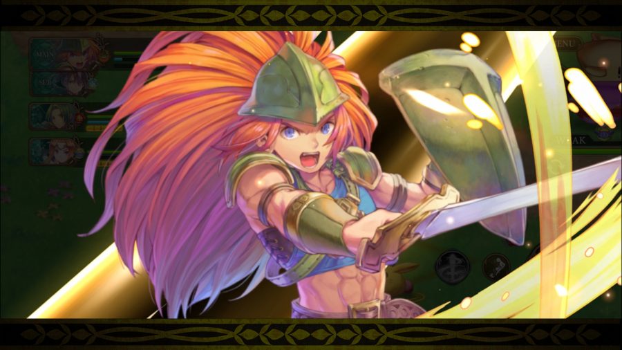 Echoes of Mana tier list - a character pointing a sword
