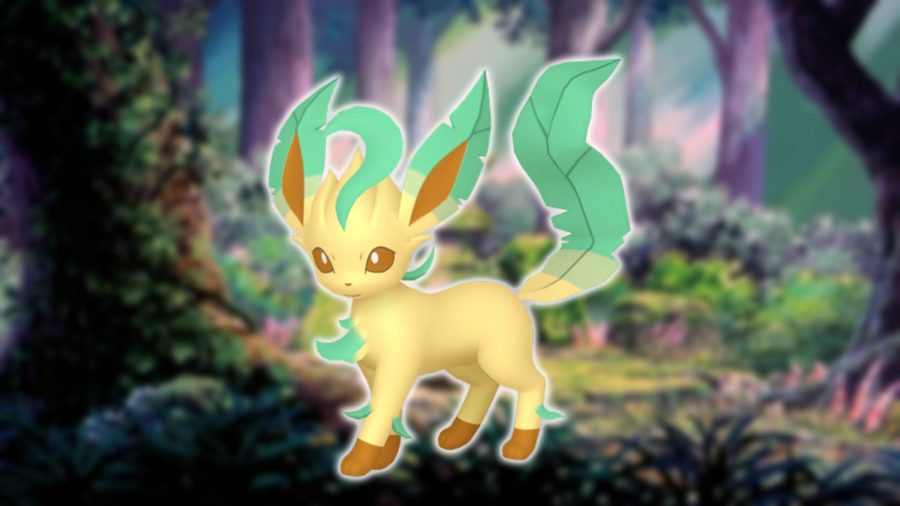grass pokemon: Leafeon is visible