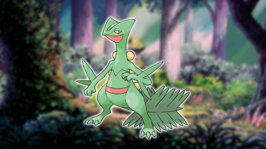 grass pokemon: Sceptile is visible