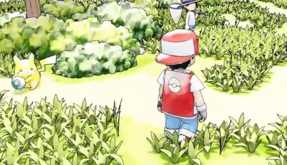 Screenshot of Pokémon fan art of Viridian Forest