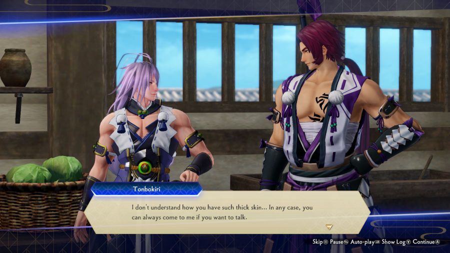 Touken Ranbu Warriors characters talking