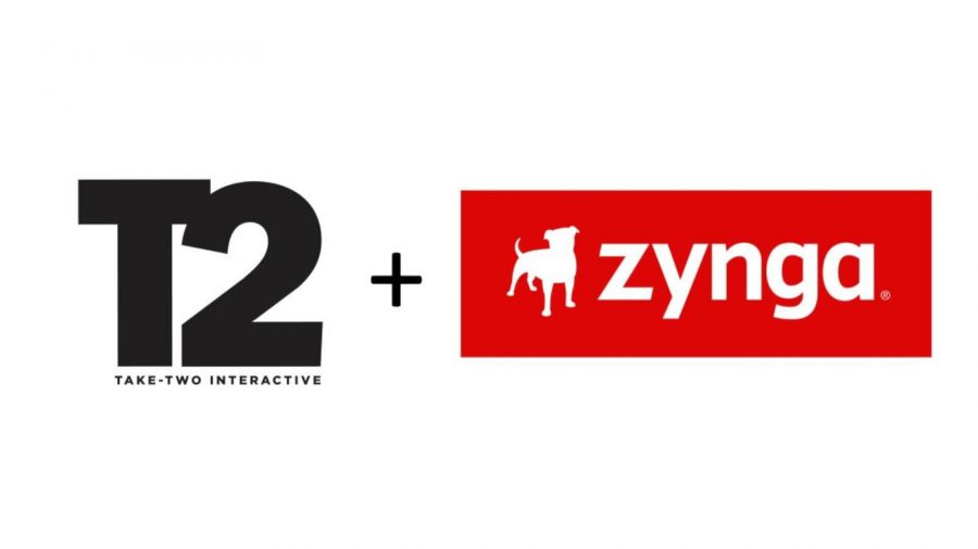 Promo art for the Zynga and Takes-Two merger
