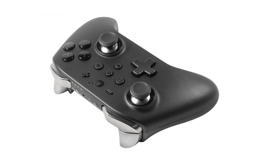 GuliKit King Kong Pro 2 controller: A product shot shows a sleek black controller against a white background 